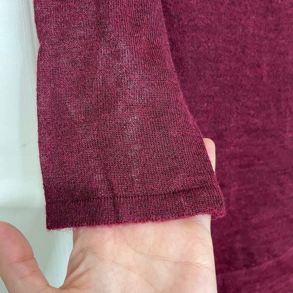 Kuna Peruvian Baby Alpaca Luxury High Low Semi-Sheer Sweater Size US M MSRP $300 - Picture 8 of 10